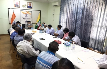 Consul General Mr. Neeraj Kumar meeting with the Indian Community in Mandalay.  _   they discussed the role of the Indian-Myanmar Community in Mandalay region.